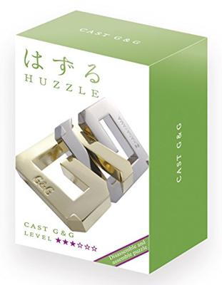 Huzzle breinbreker Cast G&G 11,8 cm staal zilver/goud Huzzle breinbreker Cast G&G 11,8 cm staal zilver/goud