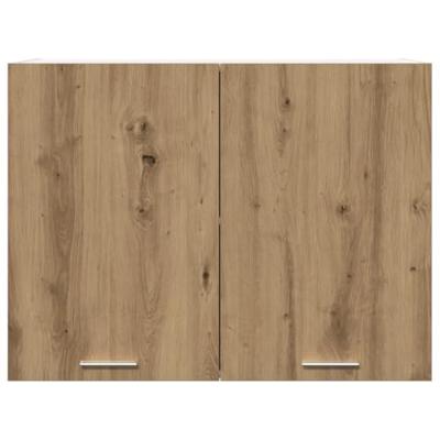 Hangkast 80x31x60 cm bewerkt hout artisanaal eikenkleur Hangkast 80x31x60 cm bewerkt hout artisanaal eikenkleur
