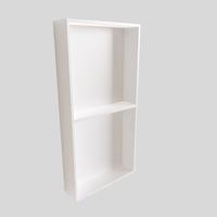 In Of Opbouwnis Boss & Wessing 59.5x29.5x8 cm met 2 Schappen Wit Boss & Wessing - thumbnail