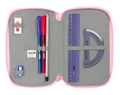 Schooletui met Accessoires Glow Lab Swing Multicolour 12,5 x 19,5 x 5,5 cm 37 Onderdelen