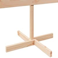 VidaXL Kerstdecoratie kerstboom 150 cm massief hout - thumbnail