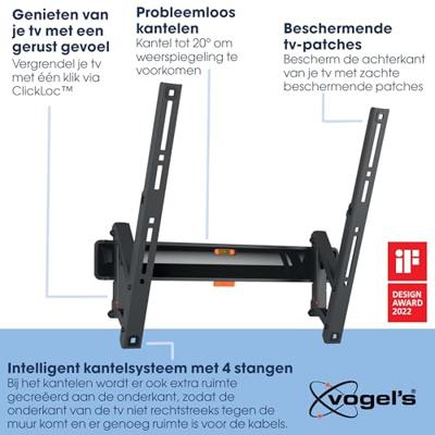 Vogels TVM 3415 Kantelbare tv-beugel TV beugel Zwart - thumbnail