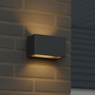 Lumo Recta Antraciet - Wandarmatuur zonder lichtbron - Excl 2xG9 - IP65