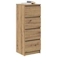 Dressoir 37,5x35x99 cm spaanplaat ambachtelijk eikenkleurig - thumbnail