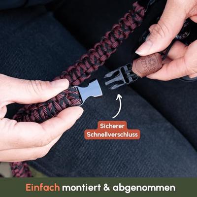 C-Rope Traveler camera strap Red Dots, 125cm Paracord