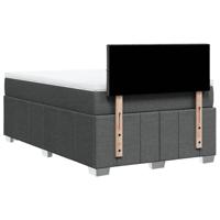 Boxspring met matras stof donkergrijs 120x190 cm - thumbnail