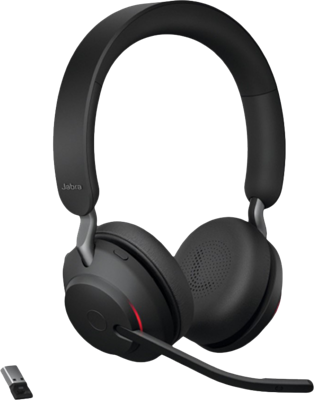 Evolve2 65 MS Stereo - Bluetooth Headset - op oor - draadloos - USB-A - noise isolating - bluetooth 5.0