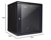 Inter-Tech SMA-6612 rack 12U Wandrek Zwart - thumbnail