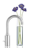 GROHE Eurosmart Cosmopolitan waterbesparende wastafelkraan l-size m. gladde body met push open chroom 23933001 - thumbnail