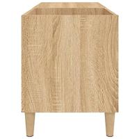 Platenkast 84,5x38x48 cm bewerkt hout sonoma eikenkleurig - thumbnail