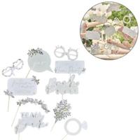 Ginger Ray fotobooth props team bride 10 stuks | 10 stuks - thumbnail