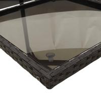 13-delige Tuinset met kussens poly rattan zwart - thumbnail