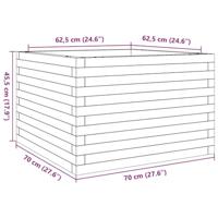 VidaXL Plantenbak 70x70x45,5 cm geïmpregneerd grenenhout - thumbnail