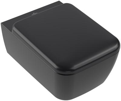 Villeroy & Boch Skyla Combi-Pack Wandhangend Met Twistflush Pure Black Ceramicplus Villeroy & Boch Skyla Combi-Pack Wandhangend Met Twistflush Pure Black Ceramicplus