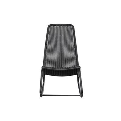 WOOOD Outdoor Schommelstoel 'Tom' Rattan, kleur Zwart