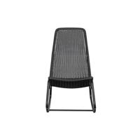 WOOOD Outdoor Schommelstoel 'Tom' Rattan, kleur Zwart - thumbnail