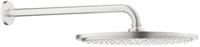 Grohe Regendoucheset Rainshower Cosmopolitan Metal 31 cm met Wandarm Supersteel - thumbnail