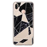 Huawei P20 Lite siliconen telefoonhoesje - Abstract painted - thumbnail