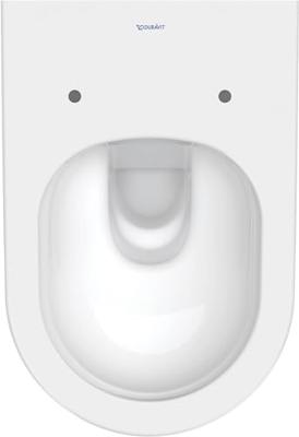 Toilet Duravit D-Neo Wand Rimless Diepspoel 54 cm Hoogglans Wit Duravit