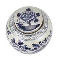 Fine Asianliving Chinese Gemberpot Blauw Wit - thumbnail