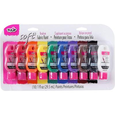 Tulip • zachte textielverf 29,5ml rainbow 10st.