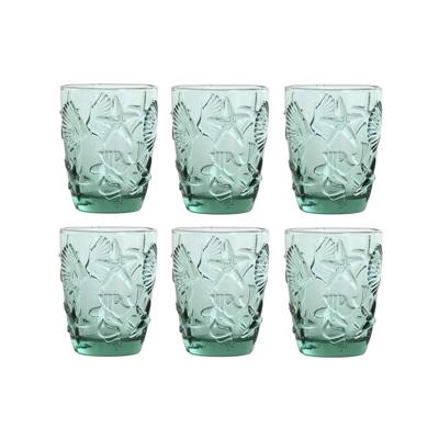 Glazenset Home ESPRIT Turkoois Kristal Mediterrane Met reliëf 290 ml (6 Stuks) Glazenset Home ESPRIT Turkoois Kristal Mediterrane Met reliëf 290 ml (6 Stuks)