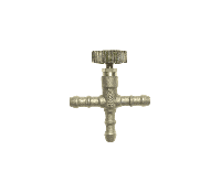 Gimeg T-slangverbinder met kraan - thumbnail