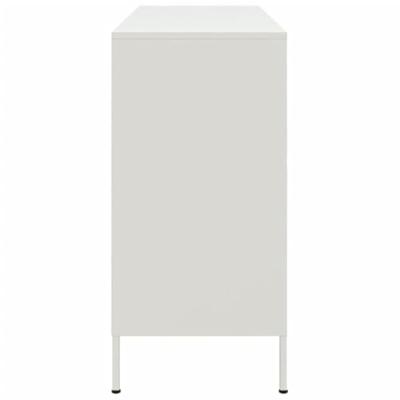 Dressoir 100,5x39x79 cm koudgewalst staal wit Dressoir 100,5x39x79 cm koudgewalst staal wit