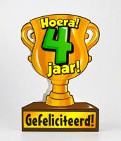 Trofee kaart - 4 jaar - thumbnail