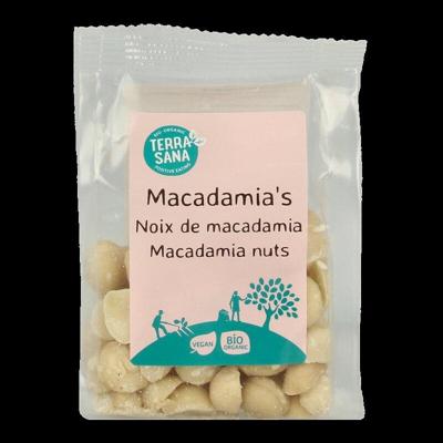 RAW Macadamianoten gepeld bio 100 Gram