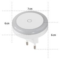 Hama led-nachtlampje touch switch voor stopcontact aanraakknop warm licht - thumbnail