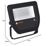 Osram LED straler 20W 2100 lumen 3000K IP65 IK07 zwart 100° - thumbnail