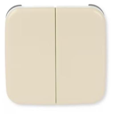 Busch-Jaeger 2-voudige schakelwip Busch-Duro 2000 SI crèmewit 2505-212 Busch-Jaeger 2-voudige schakelwip Busch-Duro 2000 SI crèmewit 2505-212