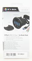 ICY BOX USB-C (USB 3.2 Gen 2) multiport hub 6 poorten Zwart - thumbnail