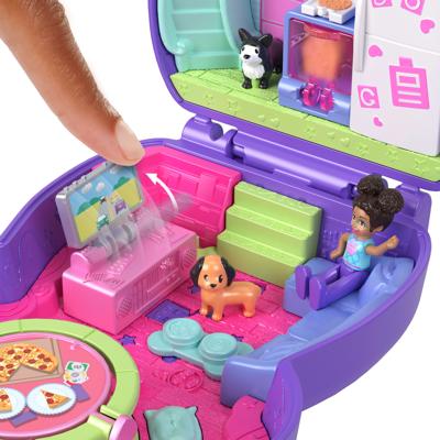 Playset Polly Pocket PUPPY PYJAMA PARTY BOX