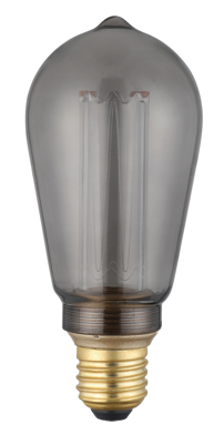 Lichtbron stepdim. Smoke kooldraad E27 ST64