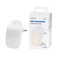 LogiLink LED014 LED014 LED-nachtlamp met schemerschakelaar Ovaal LED Warmwit Wit - thumbnail