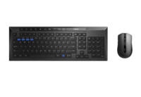 Rapoo 8200M toetsenbord RF-draadloos + Bluetooth Inclusief muis Zwart - thumbnail