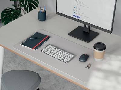 Leitz bureauonderlegger en muismat, lederlook, ft 80 x 40 cm, lichtgrijs Leitz bureauonderlegger en muismat, lederlook, ft 80 x 40 cm, lichtgrijs