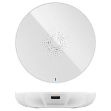 Draadloze oplader rond - 7 Watt - 2000mA - 5V - Oplaadstation - plat model - inductietechniek - Wit Draadloze oplader rond - 7 Watt - 2000mA - 5V - Oplaadstation - plat model - inductietechniek - Wit
