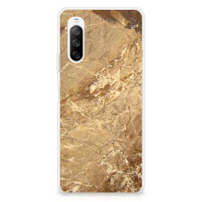 Sony Xperia 10 III | TPU | Siliconen hoesje | Marmer Creme