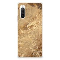 Sony Xperia 10 III | TPU | Siliconen hoesje | Marmer Creme - thumbnail