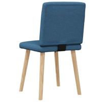 Eetkamerstoelen 2 st stof blauw - thumbnail