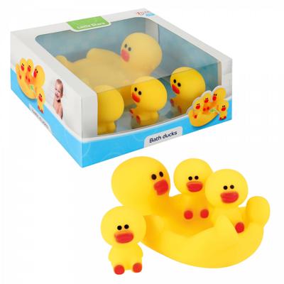 Toi-Toys Little stars grote badeend met 3 kleine badeendjes