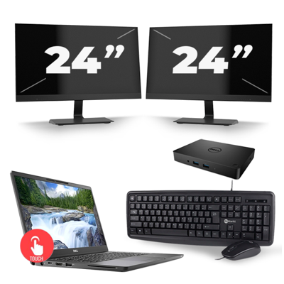 Dell Latitude 7300 - Intel Core i5-8e Generatie - 13 inch - Touch - 16GB RAM - 256GB SSD - Windows 11 Home + 2x 24 inch Monitor Dell Latitude 7300 - Intel Core i5-8e Generatie - 13 inch - Touch - 16GB RAM - 256GB SSD - Windows 11 Home + 2x 24 inch Monitor