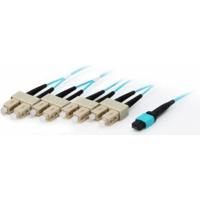 Equip MTP/SC 50/125µm 20.0m Cyaan Glasvezel kabel - thumbnail