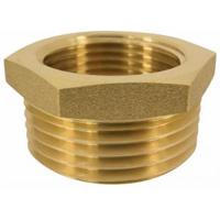 Messing reduceerstuk met buiten- en binnendraad 1 1/4 x 1 inch - thumbnail