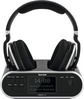 TechniSat STEREOMAN 2 DAB+ - Draadloze 2,4 GHz hoofdtelefoon (met dockingstation, DAB+/FM-radio-ontvangst, voor televisies en audiosystemen) zwart - thumbnail