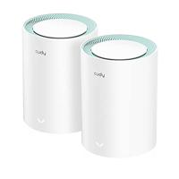 Cudy M1300 2-Pack AC1200 Gigabit Whole Mesh WiFi-Systeem, Dual-Band WiFi-Extender, Antennes Met Hoge Versterking, VPN, Cloudflare - thumbnail