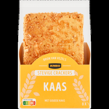 Jumbo Stevige Crackers met Goudse Kaas 8 Stuks